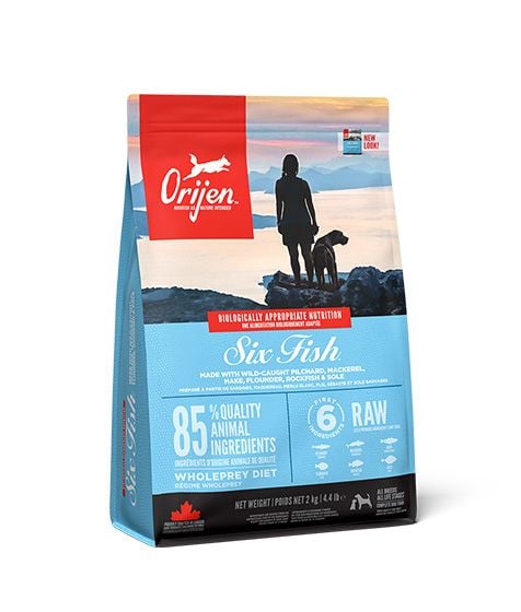 Orijen Six Fish Protein-Rich Adult Dog Dry Food 2kg