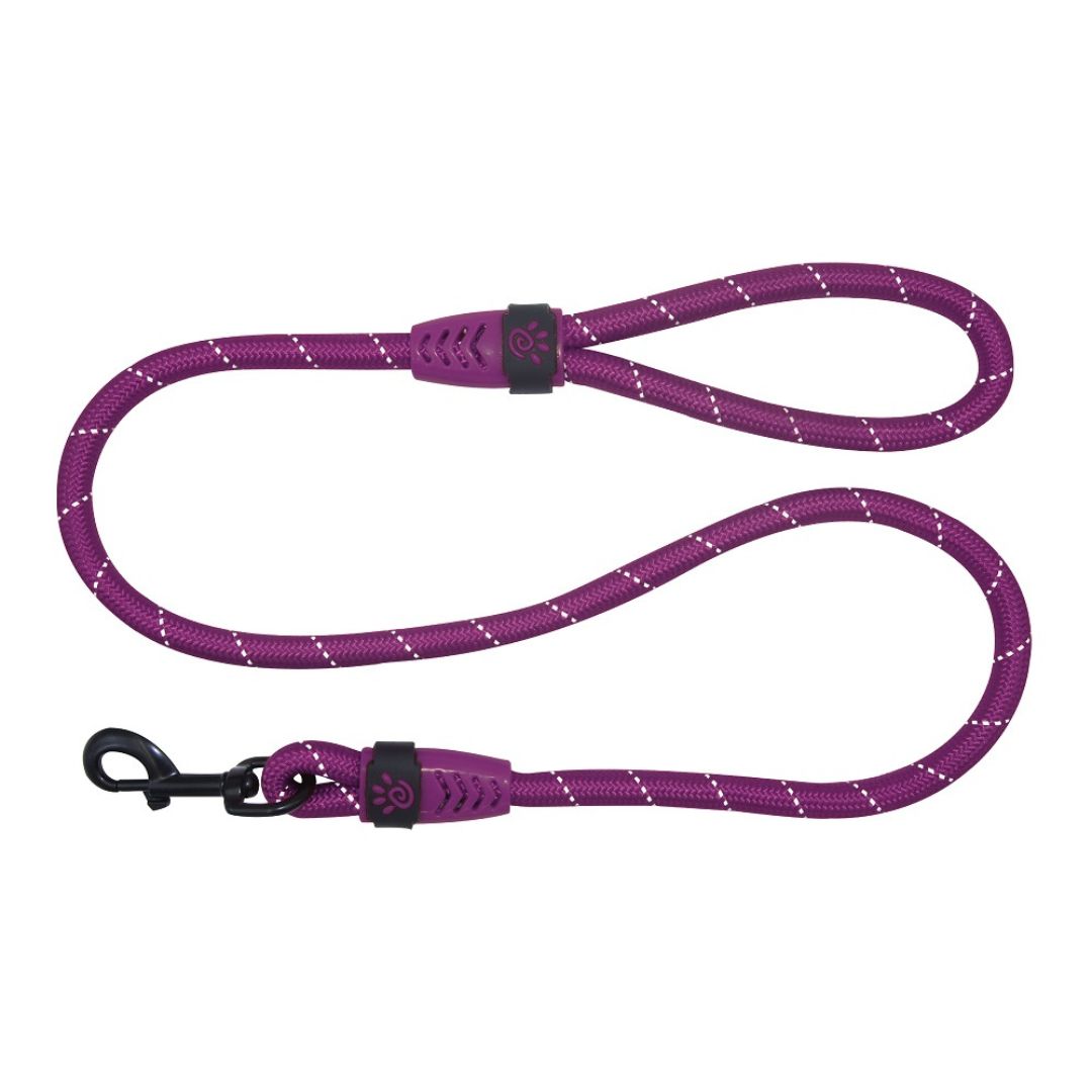 Doco Reflective Rope Leash With Plastic Encased Handle Loop (1/2 Width) - 4Ft