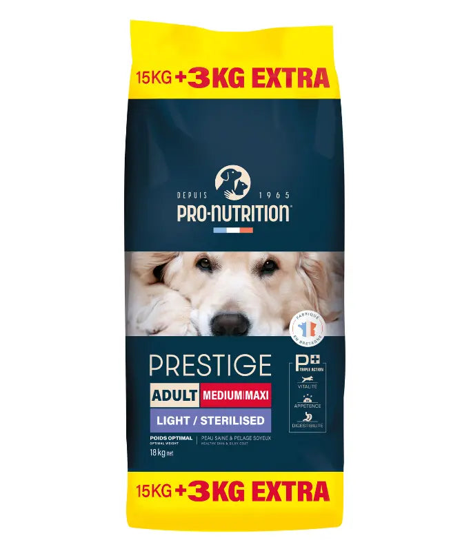Pro Nutrition Prestige Dog Adult Medium/ Maxi Sterilised 15+3Kg