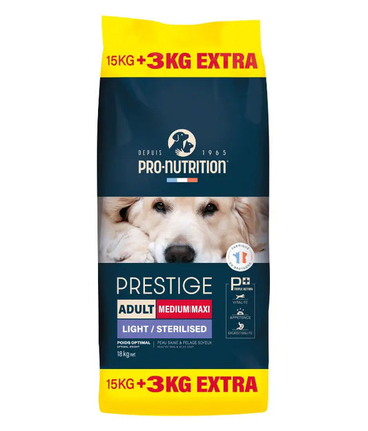 Pro Nutrition Prestige Dog Adult Medium/ Maxi Sterilised 15+3Kg