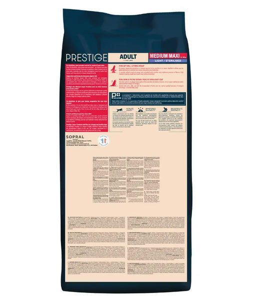 Pro Nutrition Prestige Dog Adult Medium/ Maxi Sterilised 15+3Kg