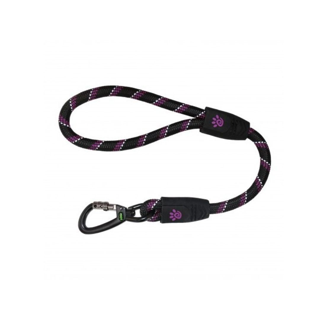 Doco Reflective Rope Collar & Leash Combo With Leather Stopper - 13Mm X 120Cm Plus 30Cm (Dcrope0022060L)