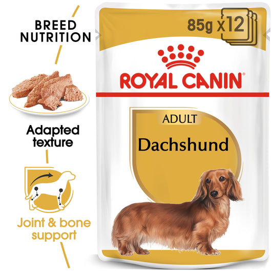 Royal Canin Breed Health Nutrition Dachshund Adult Wet Food 85g