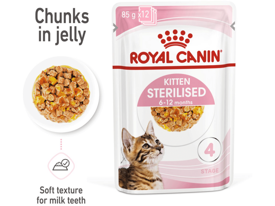 Feline Health Nutrition Kitten Sterilised Jelly (Wet Food - Pouches)