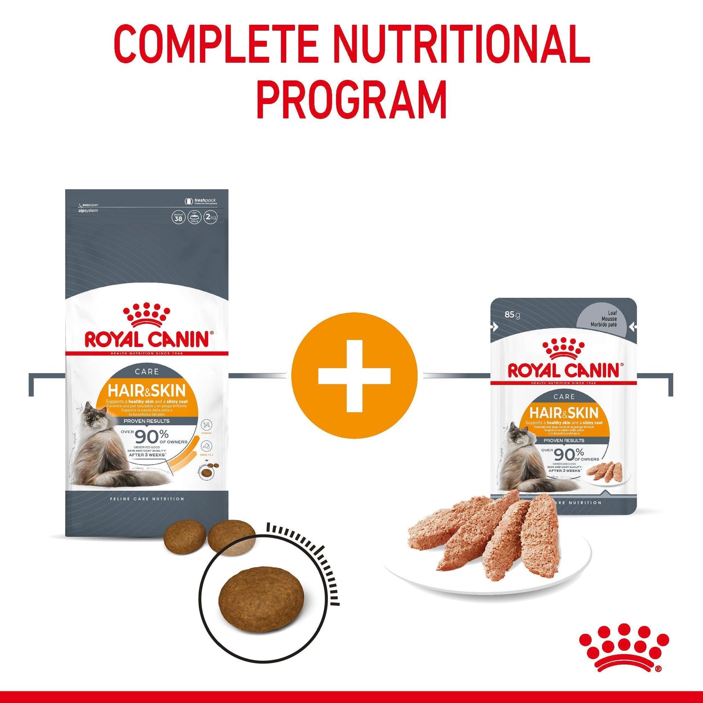 Feline Care Nutrition Hair & Skin Jelly (Intense Beauty) (Wet Food - Pouches) 12X85G