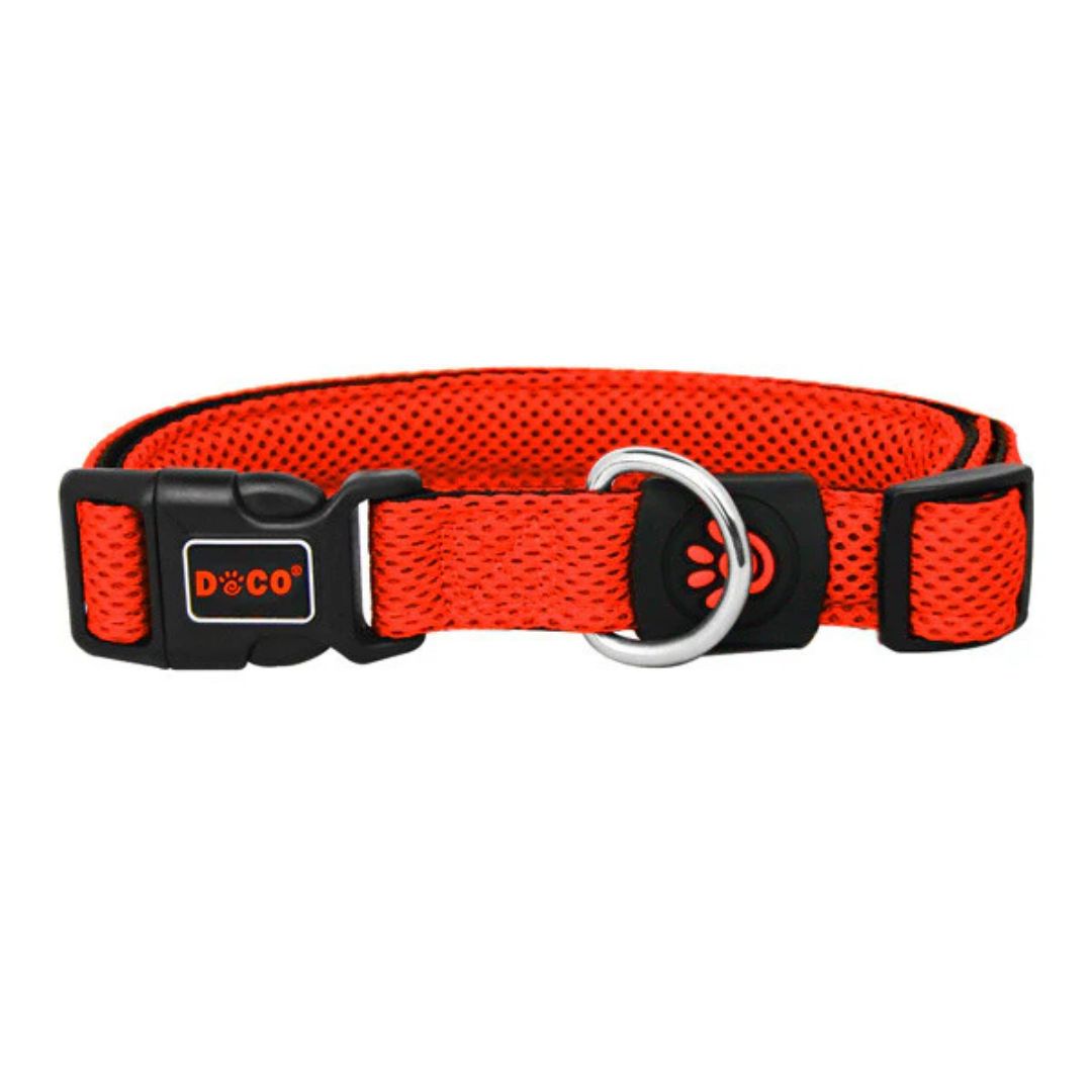 Doco Puffy Mesh Dog Collar – Adjustable