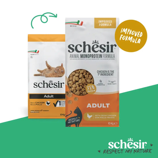 Schesir Monoprotein Adult Dry Cat Food Fresh Chicken - 10kg
