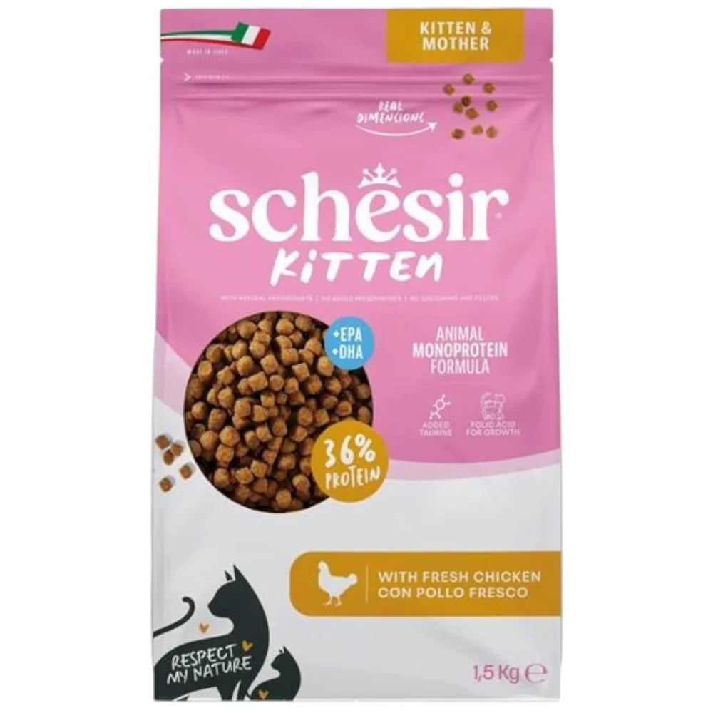Schesir Monoprotein Kitten & Mother Dry Cat Food Fresh Chicken