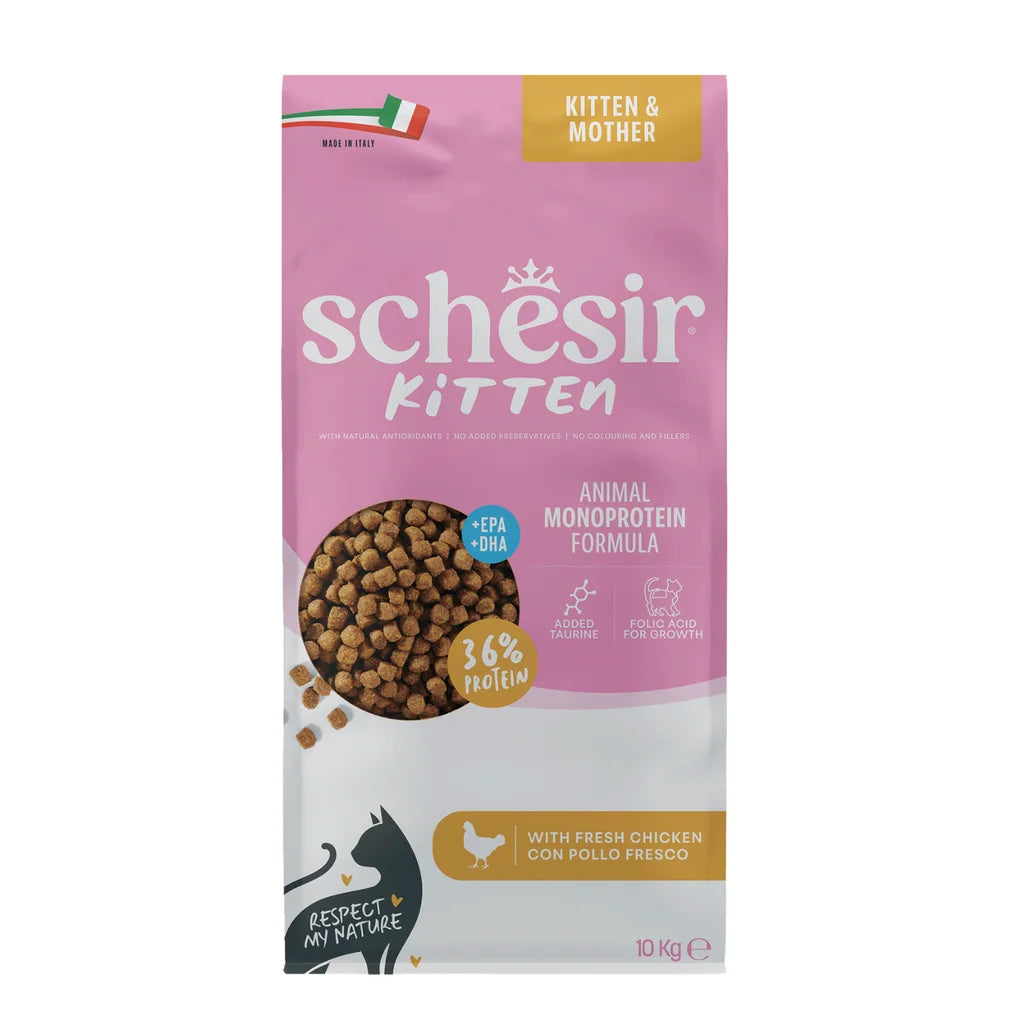 Schesir Monoprotein Kitten & Mother Dry Cat Food Fresh Chicken