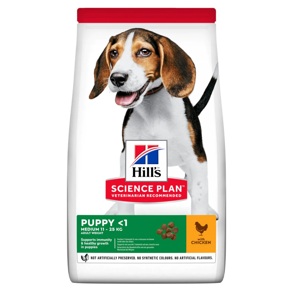 Hills Science Plan Medium Puppy Food With Chicken 14Kg
