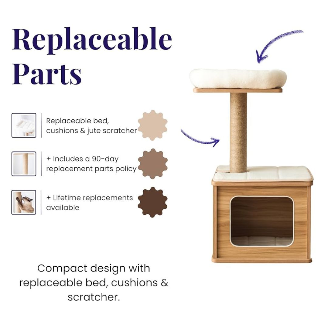 Catry Cat Tower With Scratcher 30x30x55cm