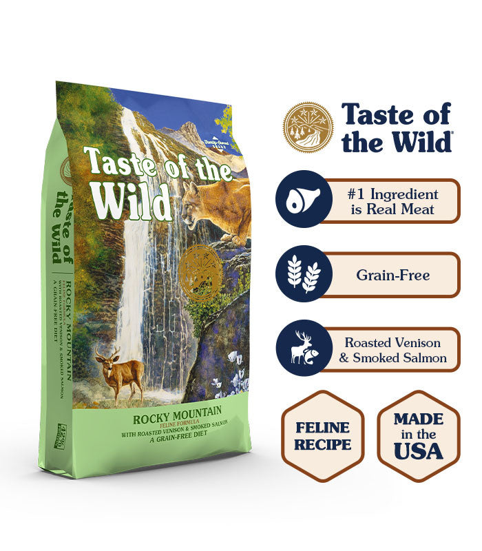 Rocky Mountain Feline Recipe With Roasted Venison & Smoked Salmon 2Kg (Cat)