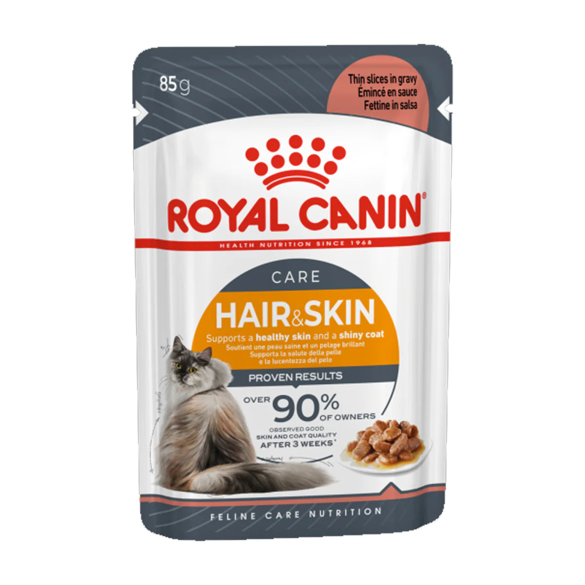 Royal Canin Feline Care Nutrition Hair & Skin Gravy WET FOOD