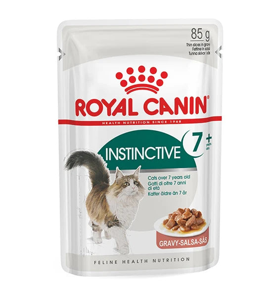 Royal Canin Feline Health Nutrition Instinctive 7 + Gravy WET FOOD - Pouches 85g