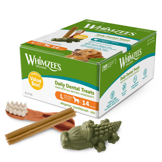 Whimzees Variety Value Box Large 14Pcs