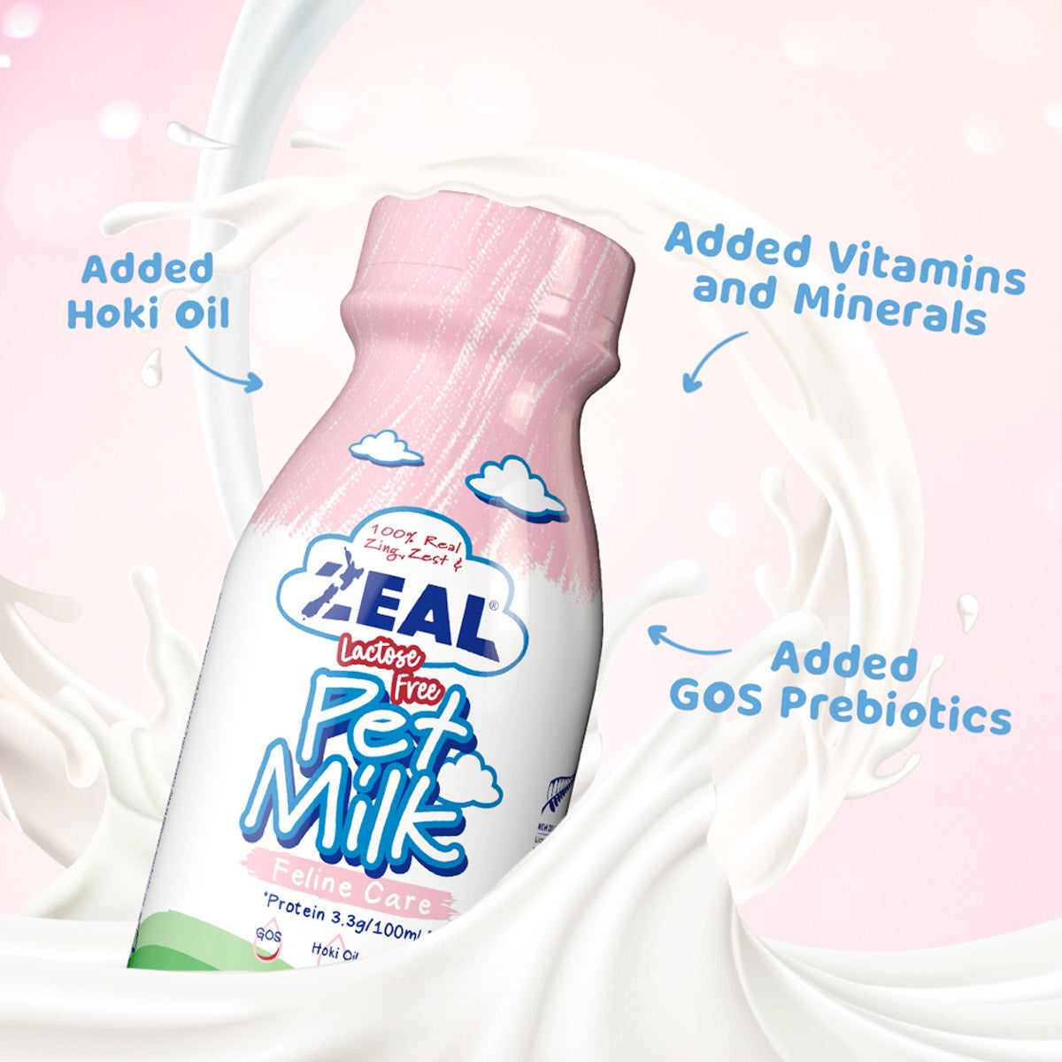 Zeal Cat Milk ‚255ml Lactose-Free Feline Nutritional Care