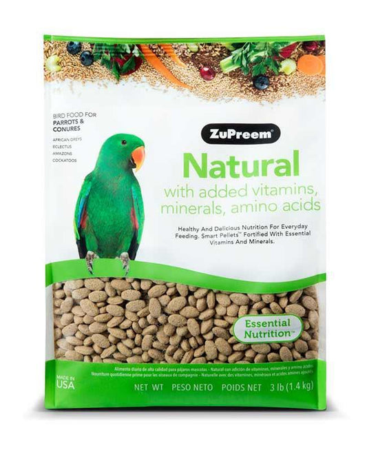 ZuPreem Natural Avian Diet Large Parrots 3Lb (1.36Kg)